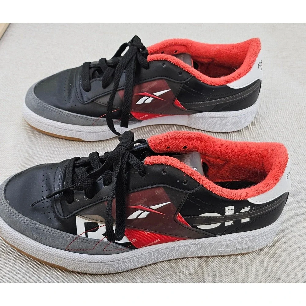 Reebok Club C Concept Sample 005 Unisex 6.5 Black Red EH0139 Low Top Sneakers